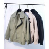 オーバーサイズ PUライダースジャケット 韓国ファッション | aimoha | 詳細画像24