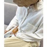 コットンリネン風チュニックシャツ シャツ レディース | aimoha  | 詳細画像16 