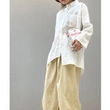 コットンリネン風チュニックシャツ シャツ レディース | aimoha  | 詳細画像19 