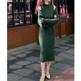 2点セット タートルネックニットワンピース＆ニットカーディガン 韓国ファッション | aimoha  | 詳細画像6 