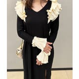 フリルロングマーメイドワンピース Jasmine Grandiflorum  | aimoha  | 詳細画像6 