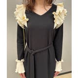 フリルロングマーメイドワンピース Jasmine Grandiflorum  | aimoha  | 詳細画像2 