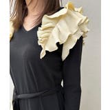 フリルロングマーメイドワンピース Jasmine Grandiflorum  | aimoha  | 詳細画像3 