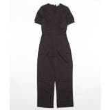 すっきりシルエット ハイウエスト切り替オールインワン パンツドレス | aimoha  | 詳細画像9 