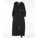 ハイウエストベルト付オールインワン パンツドレス 結婚式 | aimoha | 詳細画像2