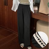 韓国風ハート柄ウエストパンツ フルレングスパンツ インナー | aimoha | 詳細画像1