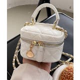 ホワイト | レザーキルティングミニショルダーバッグ | aimoha 