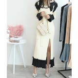 ホワイト | フリルロングマーメイドワンピース Jasmine Grandiflorum  | aimoha 