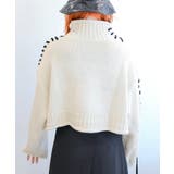 新作 手縫いステッチショートニットトップス ショートニット 秋冬【AW】 | aimoha | 詳細画像8