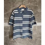 aimoha mens半袖ボーダー サマーニットポロシャツ | aimoha men | 詳細画像11 