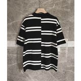 aimoha mens半袖ボーダー サマーニットポロシャツ | aimoha men | 詳細画像12 