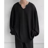 モード系VネックロングカットソーTシャツ ロンT | aimoha men | 詳細画像4