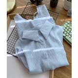 シアー バックスリットシャツ 韓国ファッション | aimoha  | 詳細画像4 