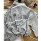 シアー バックスリットシャツ 韓国ファッション | aimoha  | 詳細画像16 