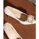 パールツイードハイヒールパンプス 韓国ファッション セクシー | aimoha  | 詳細画像16 