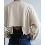 バックリボンデザインオーバーショートスウェット | aimoha  | 詳細画像18 