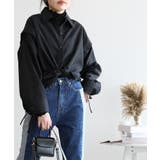 3WAY袖取り外しオーバーシャツ袖リボンデザイン ロングシャツ 羽織 | aimoha | 詳細画像11