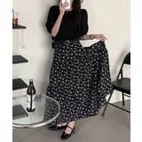 aimoha -select-/花柄シフォンAラインスカート | aimoha | 詳細画像3