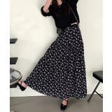 aimoha -select-/花柄シフォンAラインスカート | aimoha | 詳細画像2