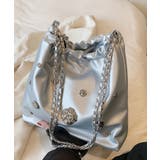 シルバー | チェーンショルダーバッグ Jasmine Grandiflorum | aimoha