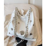 ホワイト | チェーンショルダーバッグ Jasmine Grandiflorum | aimoha