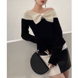 リボンニットプルオーバー Jasmine Grandiflorum【AW】 | aimoha  | 詳細画像5 