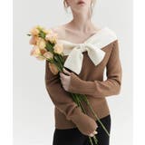 リボンニットプルオーバー Jasmine Grandiflorum【AW】 | aimoha  | 詳細画像13 