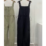 ブラック | ジッパーカジュアルサロペット | aimoha 