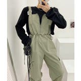 ジッパーカジュアルサロペット | aimoha  | 詳細画像10 