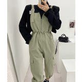 ジッパーカジュアルサロペット | aimoha  | 詳細画像13 