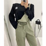 ジッパーカジュアルサロペット | aimoha  | 詳細画像3 