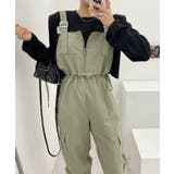 ジッパーカジュアルサロペット | aimoha  | 詳細画像4 