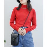 レッド | aimoha  select ハイネックニットトップス | aimoha 