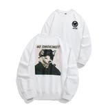 ホワイト | HOOK -original- 世界の有名絵画が猫に プリントスウェット | HOOK