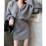 Vネック ニット セットアップ | aimoha | 詳細画像10