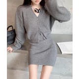 Vネック ニット セットアップ | aimoha | 詳細画像7