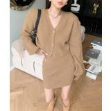 Vネック ニット セットアップ | aimoha | 詳細画像3