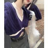 Vネック ミニ丈 ニットプルオーバー | aimoha | 詳細画像14