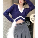 Vネック ミニ丈 ニットプルオーバー | aimoha | 詳細画像13