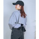 バックリボンデザインオーバーショートスウェット | aimoha  | 詳細画像1 