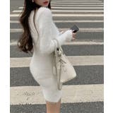 【Jasmine】Vネックシャギーニットワンピース Jasmine Grandi… | aimoha  | 詳細画像1 