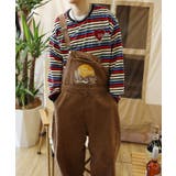 溶けるハート刺繍カラフルボーダー長袖tシャツ | HOOK | 詳細画像5