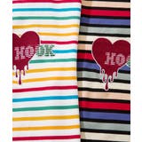 溶けるハート刺繍カラフルボーダー長袖tシャツ | HOOK | 詳細画像13