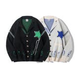 テーラードジャケット風オーバーニットカーディガン 裾ダメージ加工 | HOOK | 詳細画像1 