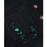 テーラードジャケット風オーバーニットカーディガン 裾ダメージ加工 | HOOK | 詳細画像14 