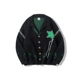 テーラードジャケット風オーバーニットカーディガン 裾ダメージ加工 | HOOK | 詳細画像2 