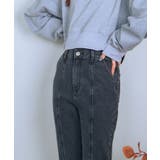バックレースアップセミフレアデニムパンツ | aimoha | 詳細画像15