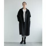 ブラック | 【DECADE CLASSIC】ステンカラーオーバーコート | DECADECLASSIC