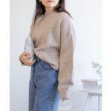 ハイネックオーバーニット 韓国ファッション | aimoha  | 詳細画像1 