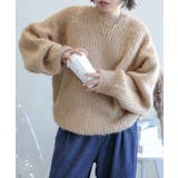 キャメル | モヘアライクニットプルオーバー ユニセックス オーバーサイズ | aimoha 